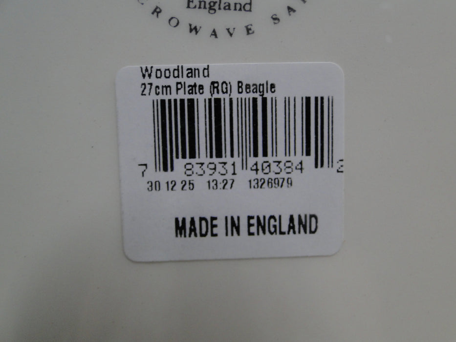 Spode Woodland Beagle Hunting Dog: Dinner Plate (s), 10 1/2", Box