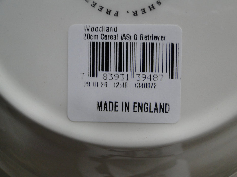 Spode Woodland Golden Retriever: NEW Ascot Salad / Soup Bowl, 8", Box