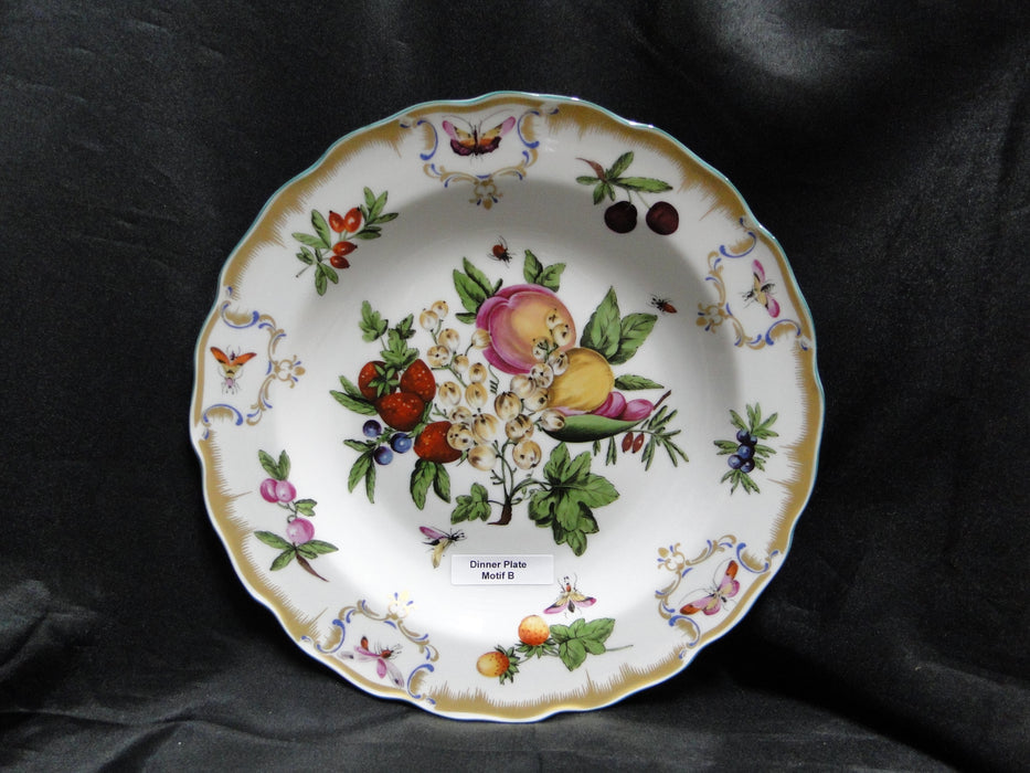 Mottahedeh Duke of Gloucester, Fruit: Dinner Plate (s), 10 1/8", Motif B