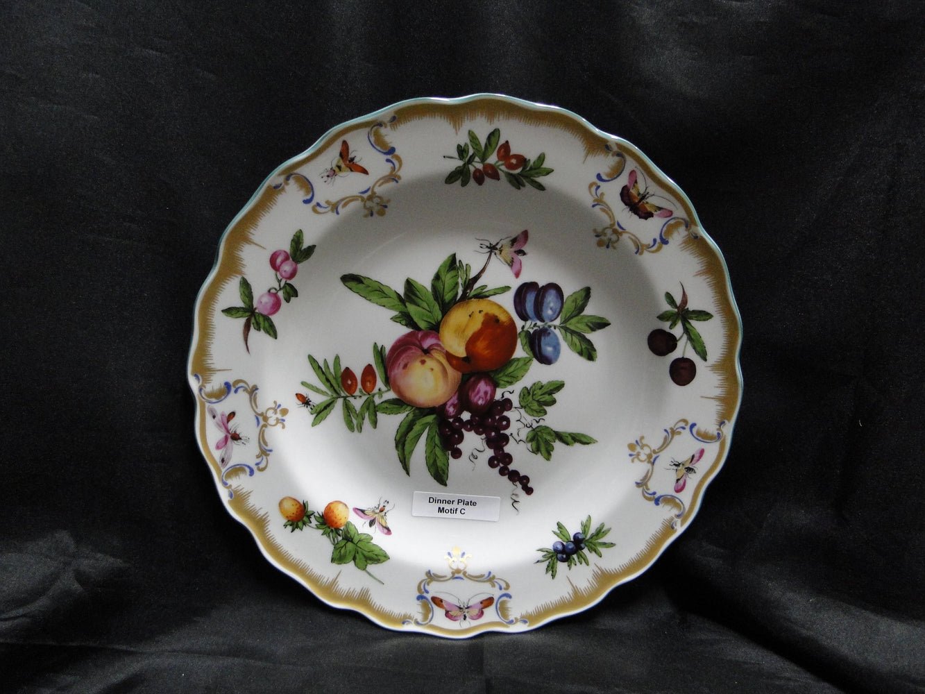 Mottahedeh Duke of Gloucester, Fruit: Dinner Plate (s), 10 1/8", Motif C