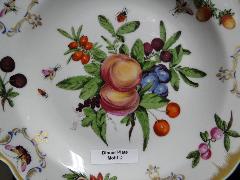 Mottahedeh Duke of Gloucester, Fruit: Dinner Plate (s), 10 1/8", Motif D