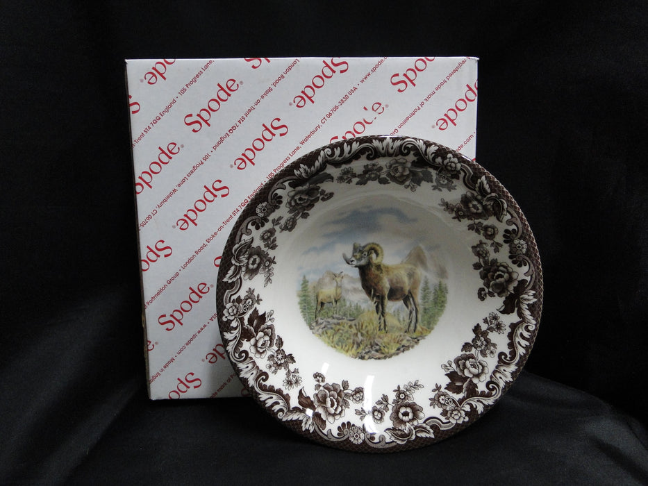 Spode Woodland Bighorn Sheep, England: NEW Ascot Salad / Soup Bowl, 8", Box