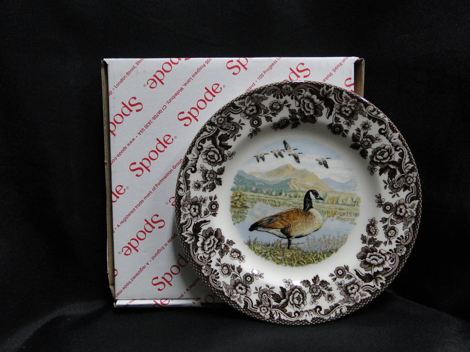 Spode Woodland Canada Goose, England: NEW Salad Plate (s), 7 3/4", Box