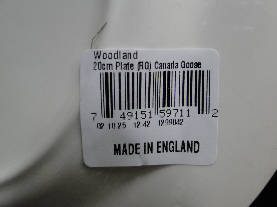 Spode Woodland Canada Goose, England: NEW Salad Plate (s), 7 3/4", Box