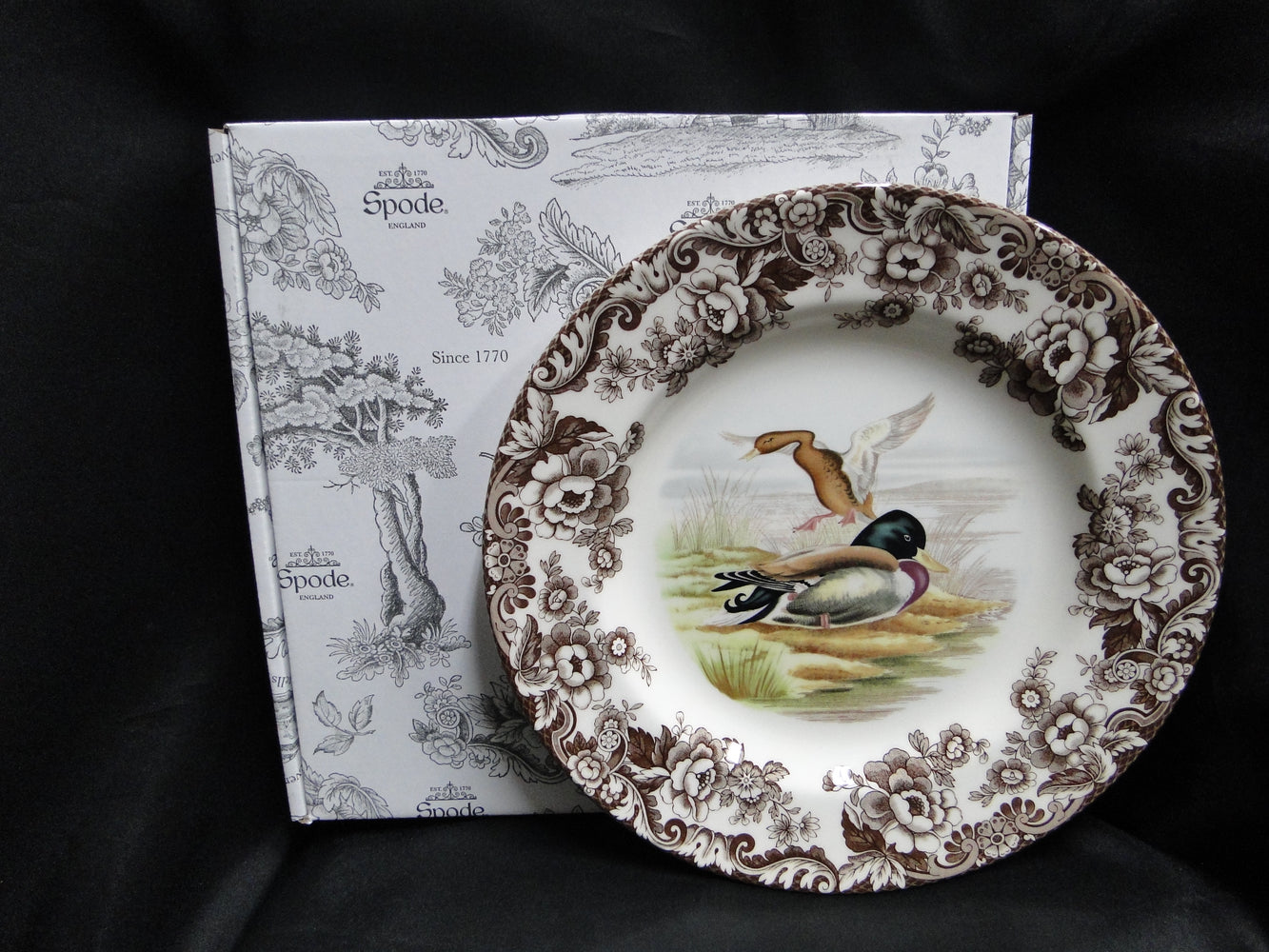 Spode Woodland Mallard Duck, England: NEW Dinner Plate (s), 10 1/2", Box