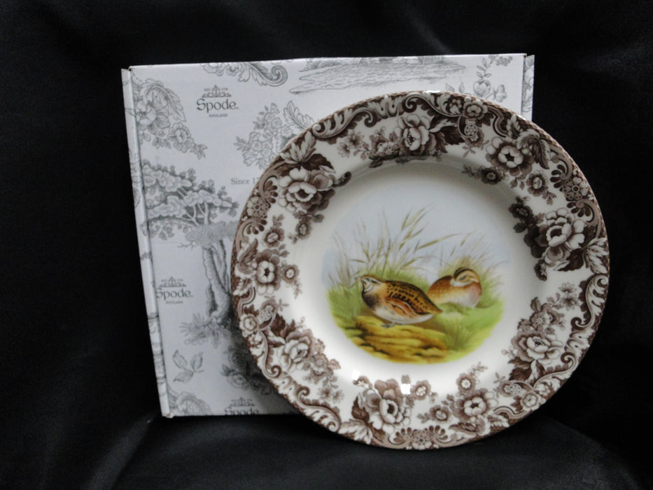 Spode Woodland Quail Game Bird, England: NEW Dinner Plate (s), 10 1/2", Box
