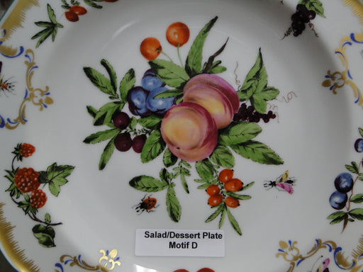 Mottahedeh Duke of Gloucester, Fruit: Salad / Dessert Plate (s), 8 1/4", Motif D