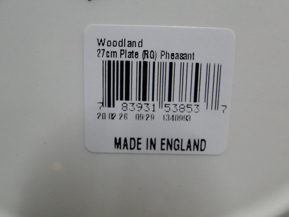 Spode Woodland Pheasant Game Bird, England: NEW Dinner Plate, 10 1/2", Box
