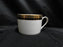 Bernardaud Madison Noir / Black: Cup & Saucer Set, 2 1/4" Tall