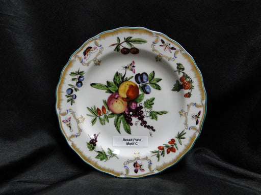 Mottahedeh Duke of Gloucester, Fruit: Bread Plate (s), 7 1/4", Motif C