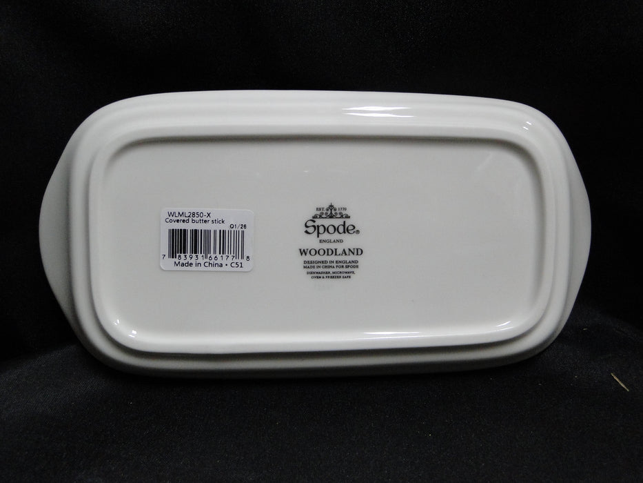 Spode Woodland Mallard Duck: NEW Covered Butter Dish w/ Lid, Box