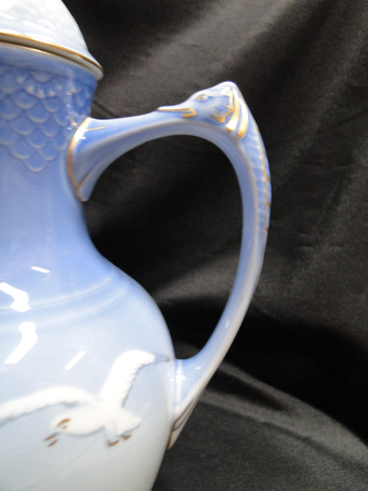 Bing & Grondahl Seagull: Coffee Pot & Lid, 9 3/4“ Tall, #301