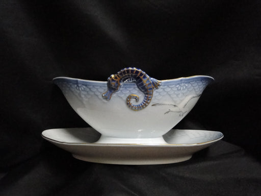 Bing & Grondahl Seagull: Gravy Boat w/ Attached Underplate, #8