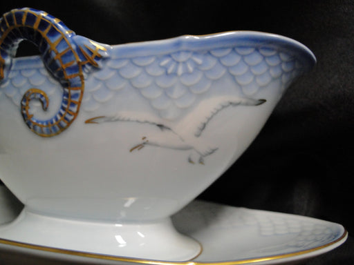 Bing & Grondahl Seagull: Gravy Boat w/ Attached Underplate, #8