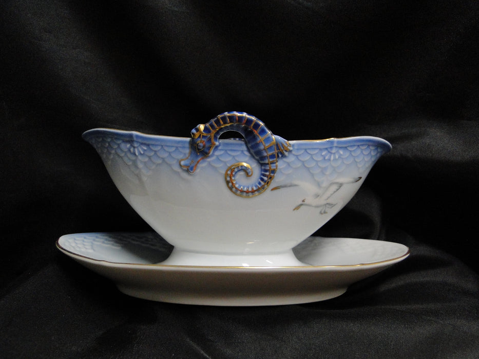 Bing & Grondahl Seagull: Gravy Boat w/ Attached Underplate, #8