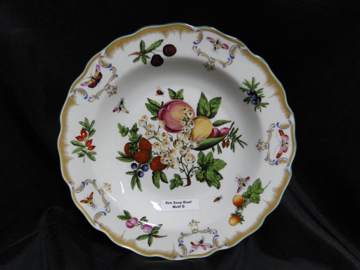 Mottahedeh Duke of Gloucester, Fruit: Rim Soup Bowl (s), 10 1/4", Motif B