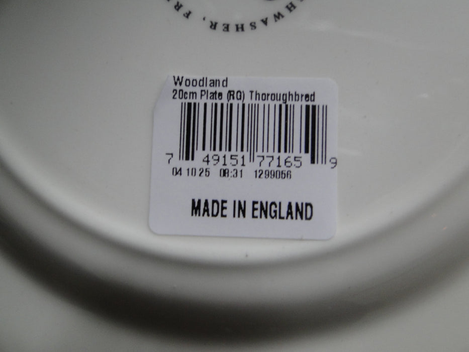 Spode Woodland Horses Thoroughbred, England: NEW Salad Plate (s), 7 3/4", Box