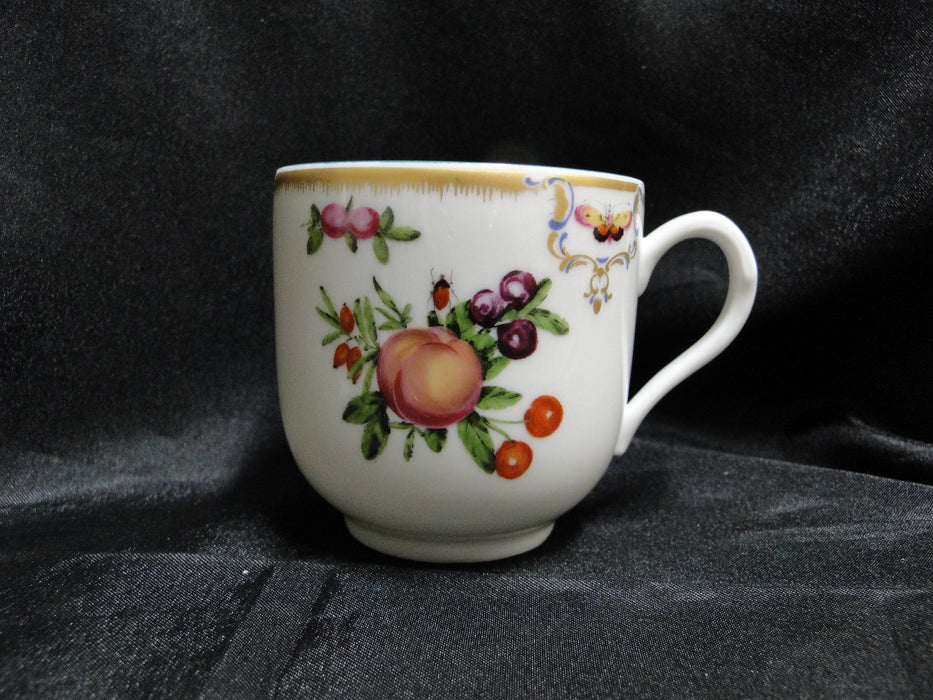 Mottahedeh Duke of Gloucester, Fruit: Flat Cup & Saucer Set, 2 3/4", Motif D