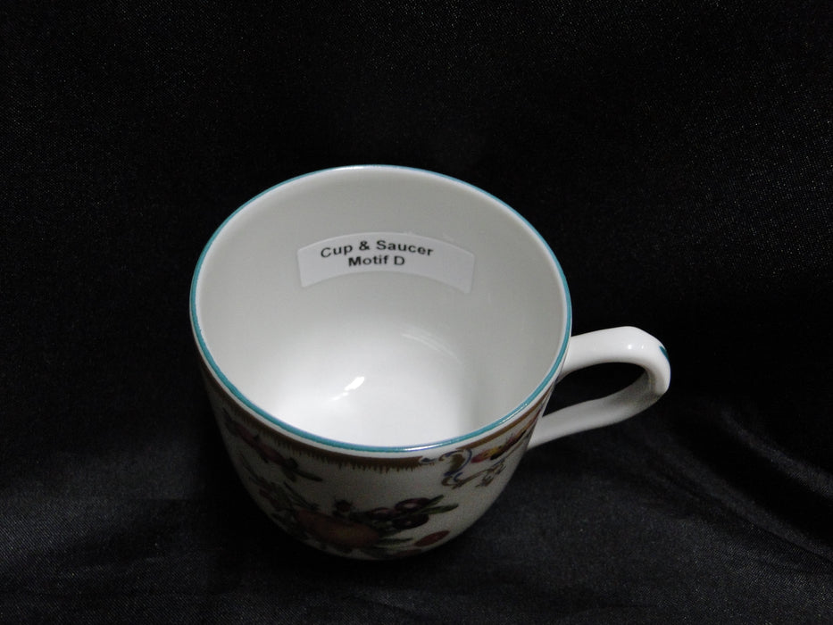 Mottahedeh Duke of Gloucester, Fruit: Flat Cup & Saucer Set, 2 3/4", Motif D