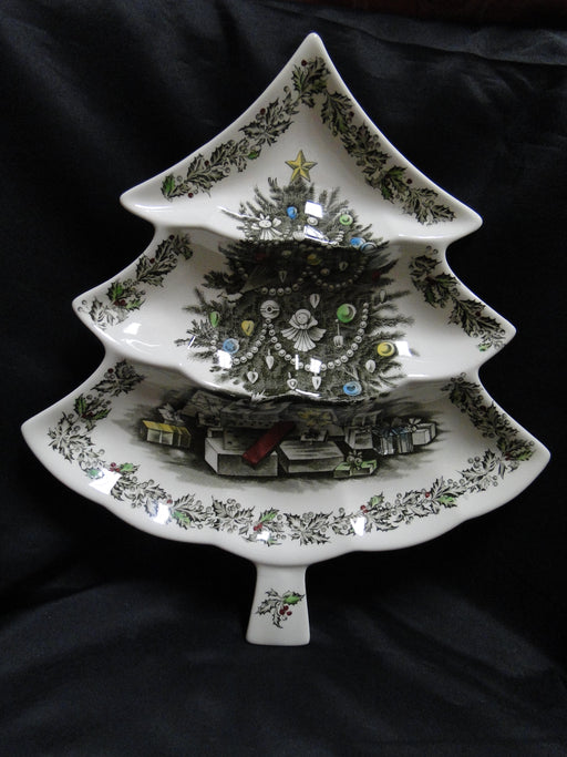 Johnson Brothers Merry Christmas, England: 3-Part Tree Shape Relish Dish