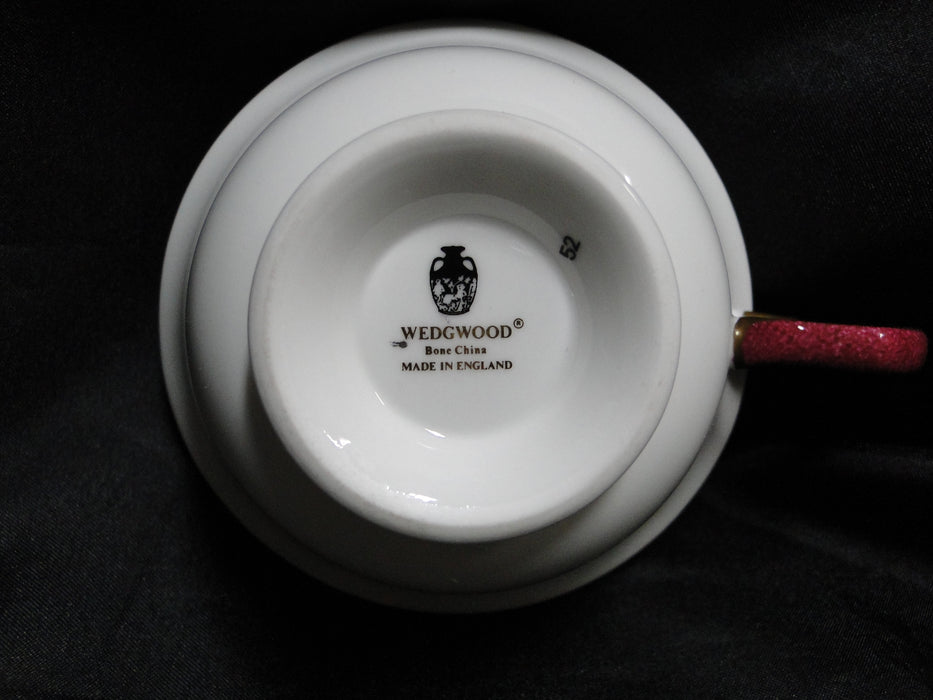 Wedgwood Ulander Powder Ruby, Gold: 2 1/8" Cup (s) Only, Peony, No Saucer