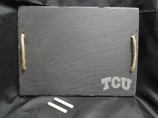 Rustic Farmhouse Twine: TCU Slate Chalkboard Cheeseboard Tray, 15 1/2"