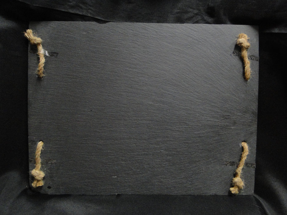 Rustic Farmhouse Twine: TCU Slate Chalkboard Cheeseboard Tray, 15 1/2"
