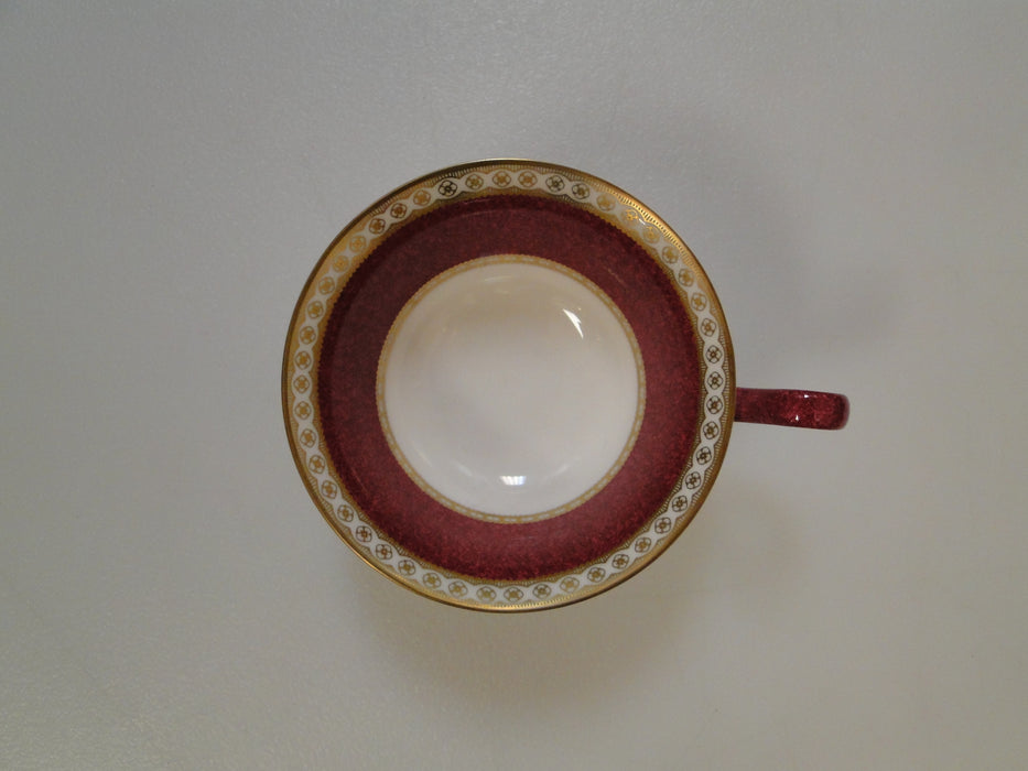 Wedgwood Ulander Powder Ruby, Gold: 2 1/8" Cup (s) Only, Peony, No Saucer