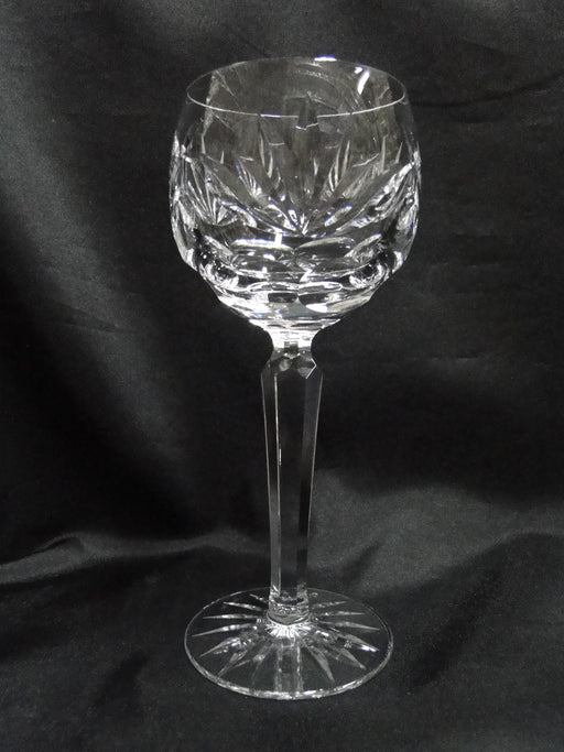 Waterford Crystal Ashling, Cut Fans & Panels: Wine Hock (s), 7 3/8" Tall, As Is