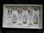 Cristalleria Fratelli Fumo Gold Encrusted Greek Key: Set of 6 Wine Glasses 7.5"