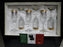 Cristalleria Fratelli Fumo Gold Encrusted Greek Key: Set of 6 Wine Glasses 7.5"