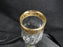 Cristalleria Fratelli Fumo Gold Encrusted Greek Key: Set of 6 Wine Glasses 7.5"