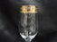 Cristalleria Fratelli Fumo Gold Encrusted Greek Key: Set of 6 Wine Glasses 7.5"