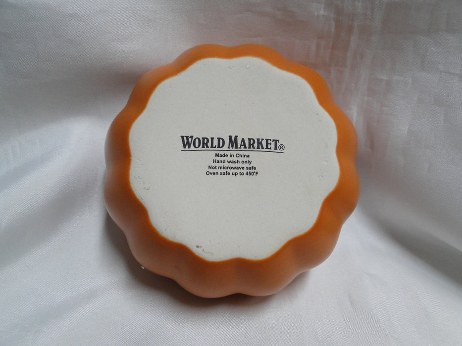 Ceramic Pumpkin Shape: Baker / Soup Bowl / Candy Dish w/ Lid,  14oz