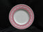 Minton Eton, Pink Band w/ White Design, Gold Trim: Salad Plate (s), 7 3/4"