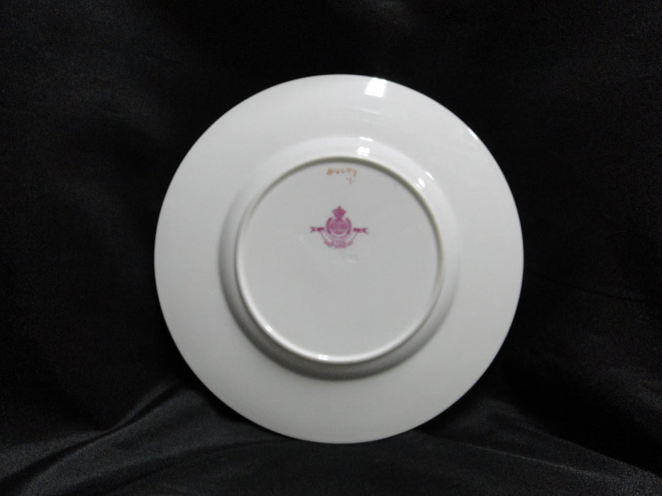Minton Eton, Pink Band w/ White Design, Gold Trim: Salad Plate (s), 7 3/4"