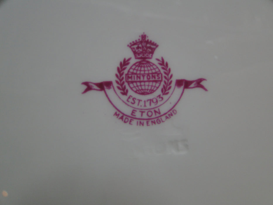 Minton Eton, Pink Band w/ White Design, Gold Trim: Salad Plate (s), 7 3/4"