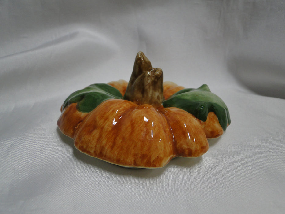 Ceramic Pumpkin Shape: Soup Bowl / Candy Dish w/ Lid, 14oz