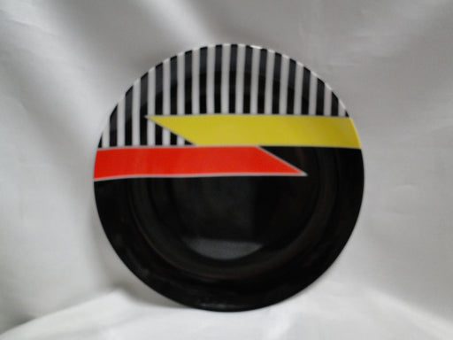 Fitz & Floyd Accolade, Yellow & Red on Black: Salad Plate (s), 7 1/2"