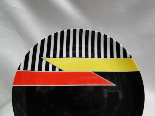 Fitz & Floyd Accolade, Yellow & Red on Black: Salad Plate (s), 7 1/2"