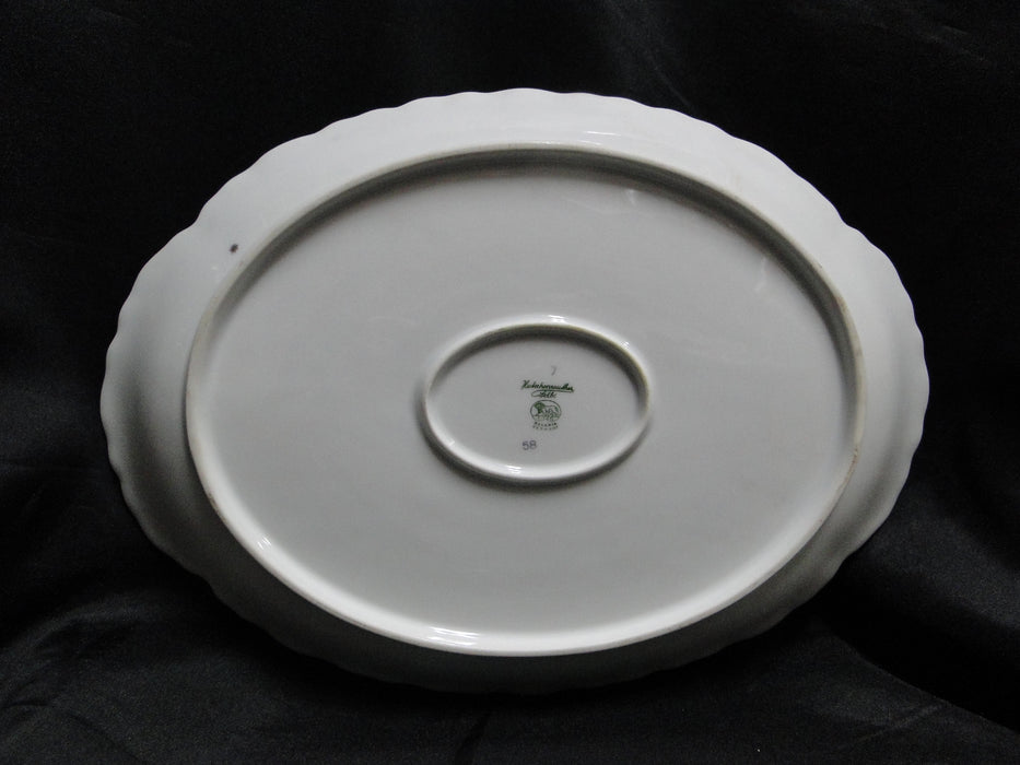 Hutschenreuther Maple Leaf, Scalloped, Gold: Oval Platter, 12 5/8" x 9 1/8"
