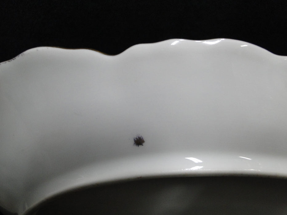 Hutschenreuther Maple Leaf, Scalloped, Gold: Oval Platter, 12 5/8" x 9 1/8"