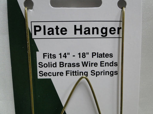 Tripar Smooth Brass Wire Display Hanger (s) for one 14" - 18" Plate