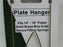 Tripar Smooth Brass Wire Display Hanger (s) for one 14" - 18" Plate