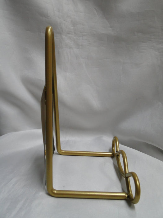 Tripar Gold Metal Loop Design Table Top / Wall Stand for One Plate / Bowl, 8"