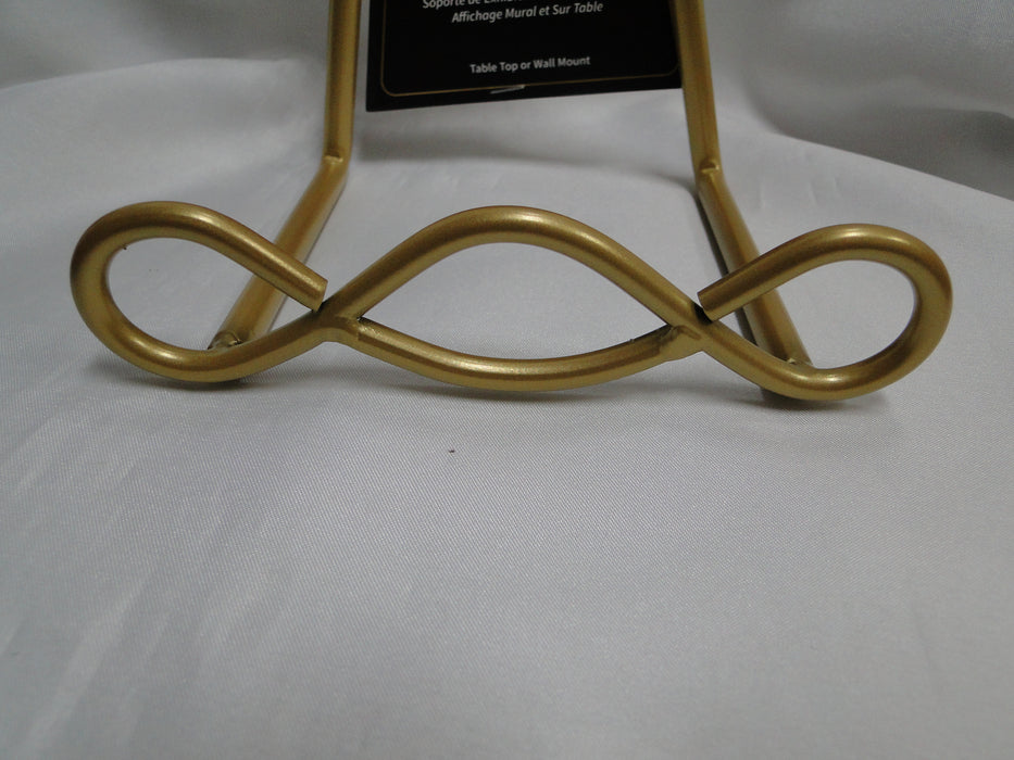 Tripar Gold Metal Loop Design Table Top / Wall Stand for One Plate / Bowl, 8"