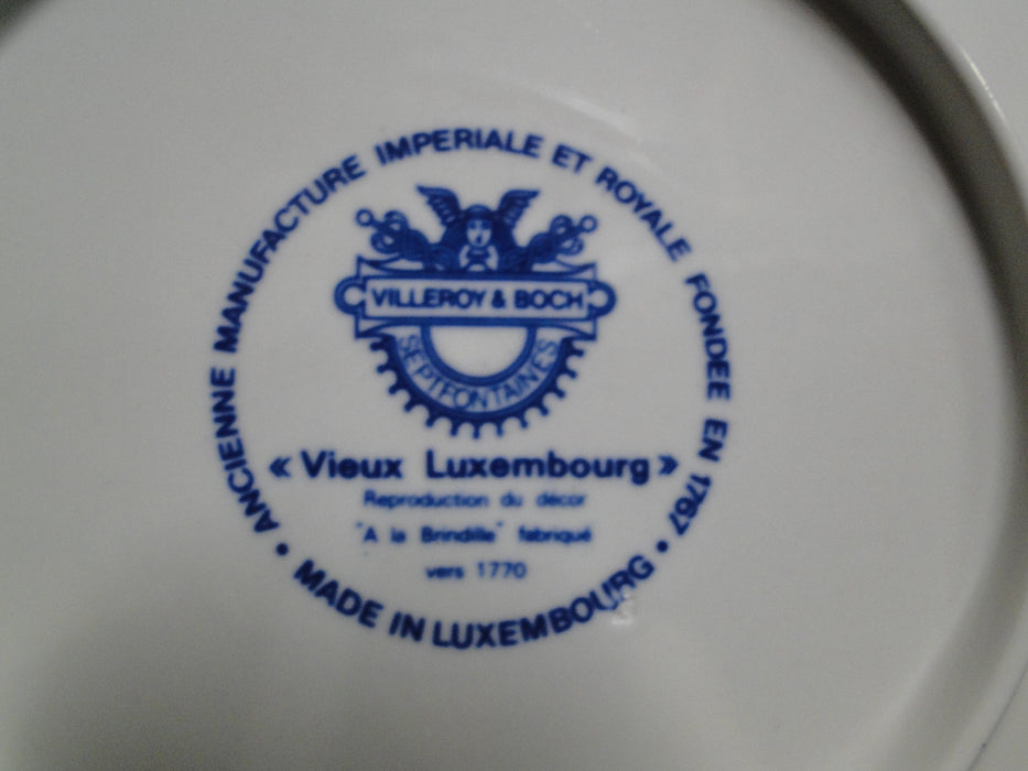 Villeroy & Boch Vieux Luxembourg, Blue Florals: Cup & Saucer Set, 2 5/8", Flaw