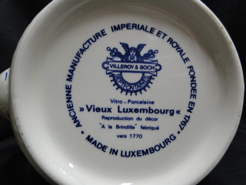 Villeroy & Boch Vieux Luxembourg, Blue Florals: Coffee Pot, 9 1/2" Tall