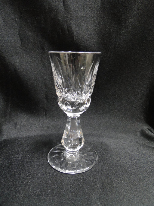 Waterford Crystal Rosslare, Vertical & Star Cuts: Cordial (s), 3 7/8" Tall