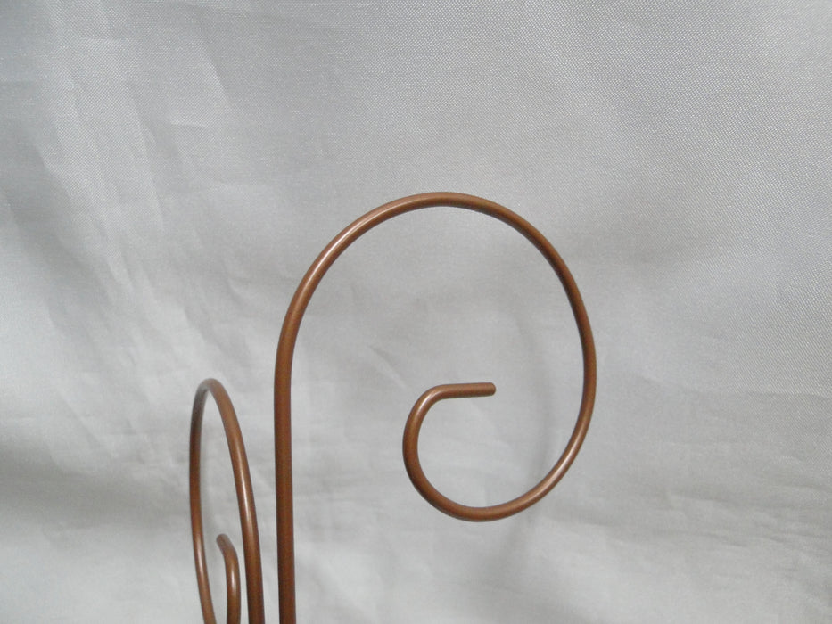 Tripar 4-Arm Copper Color Metal Wire Ornament Stand, 13" Tall